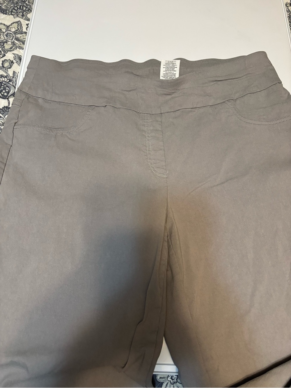 Ruby Rd. Women's Pull-On Jeggings in Taupe Gray